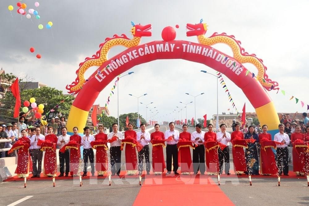 Thông xe cầu Mây kết nối giữa Quốc lộ 5 và Quốc lộ 18